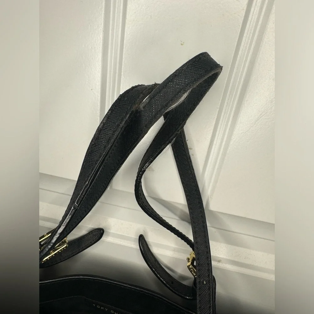 Tory Burch Black Saffiano Leather Tote